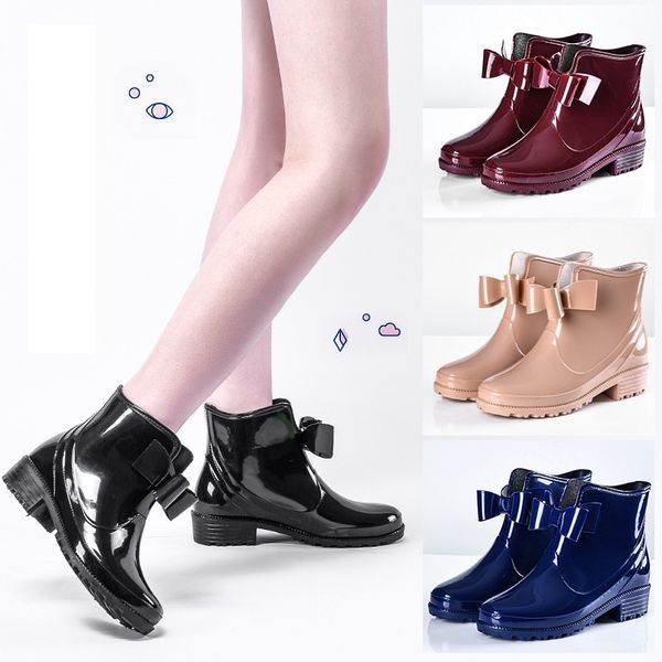 butterfly waterproof rubber women rian boots new style of women's fashion rainshoes anti-skip rainfall outdoor women shoes, Black
butterfly waterproof rubber women rian boots new style of women's fashion rainshoes anti-skip rainfall outdoor women shoes, Black
