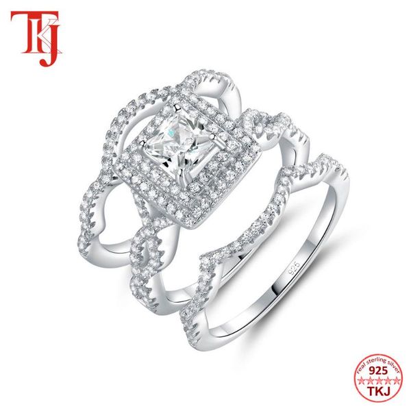tkj jewelry 100% real 925 sterling silver 5*5mm square cut engagement women ring 3pcs wedding rings, Golden;silver
tkj jewelry 100% real 925 sterling silver 5*5mm square cut engagement women ring 3pcs wedding rings, Golden;silver