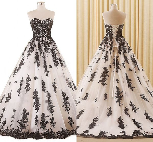 black lace a-line wedding dresses 2020 robes de mariée strapless lace-up vestidos de novia wedding gowns party for bride plus size long, White
black lace a-line wedding dresses 2020 robes de mariée strapless lace-up vestidos de novia wedding gowns party for bride plus size long, White