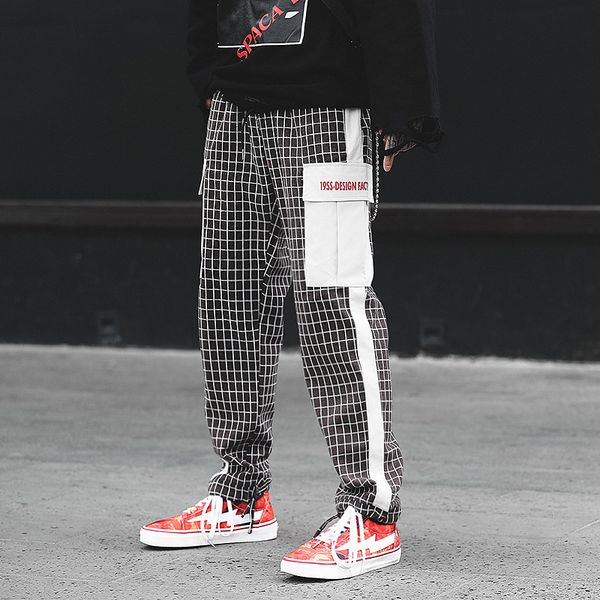 hi-street streetwear new arrivals lattice joggers hip hop trousers men fashion casual cargo pants for men, Black
hi-street streetwear new arrivals lattice joggers hip hop trousers men fashion casual cargo pants for men, Black