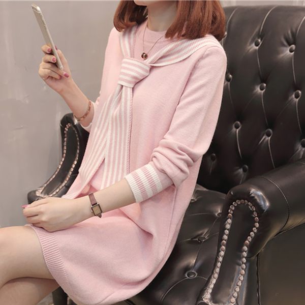 2019 new korean edition autumn and winter sweaters women's medium and long wool skirt loose pullover knitted jacket, White;black
2019 new korean edition autumn and winter sweaters women's medium and long wool skirt loose pullover knitted jacket, White;black