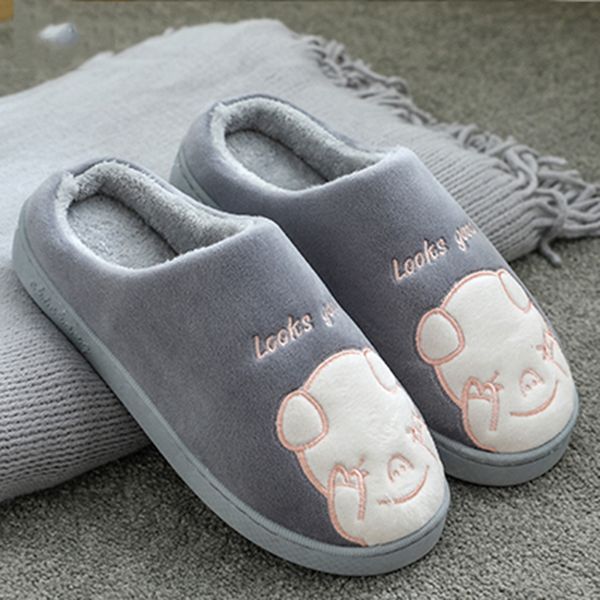 cartoon animal pattern slippers men warm slip on cute home slippers winter fluffy chaussures homme indoor flats shoes male, Black
cartoon animal pattern slippers men warm slip on cute home slippers winter fluffy chaussures homme indoor flats shoes male, Black