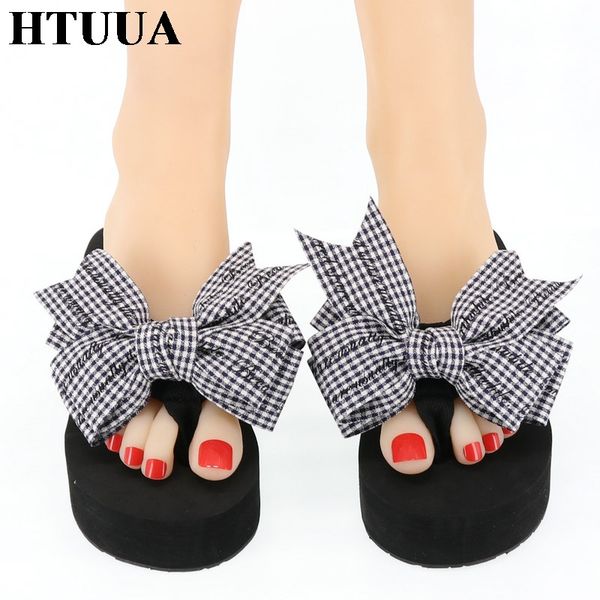 htuua 2019 fashion leopard bow slippers women wedge slides summer shoes beach flip flops 6cm high heels platform sandals sx2144, Black
htuua 2019 fashion leopard bow slippers women wedge slides summer shoes beach flip flops 6cm high heels platform sandals sx2144, Black