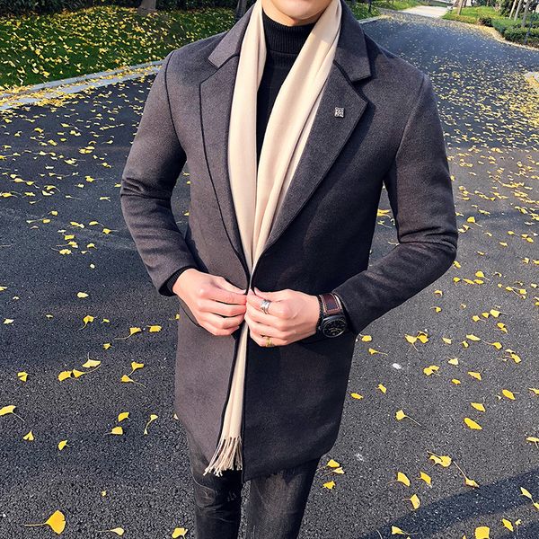 2019 men's business in england windbreaker jacket long trend coat gentleman style men's business casual windbreaker, White;black
2019 men's business in england windbreaker jacket long trend coat gentleman style men's business casual windbreaker, White;black
