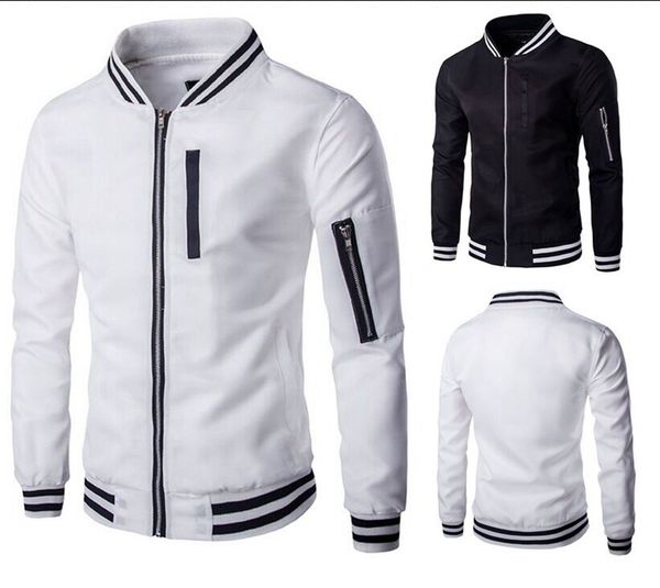 new men's fashion concise jacket personality hit color splicing cardigan jacket, Black
new men's fashion concise jacket personality hit color splicing cardigan jacket, Black