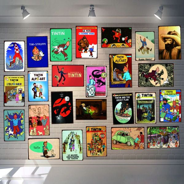 tintin cartoon movie tin sign metal plate iron painting kids room wall bar coffee home art craft decor 30x20cm du-2524
tintin cartoon movie tin sign metal plate iron painting kids room wall bar coffee home art craft decor 30x20cm du-2524