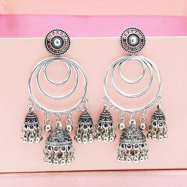thailand vintage silver bells tassel drop earrings for women jhumka afghan arabia gypsy tribal ethnic tibet oorbellen
thailand vintage silver bells tassel drop earrings for women jhumka afghan arabia gypsy tribal ethnic tibet oorbellen