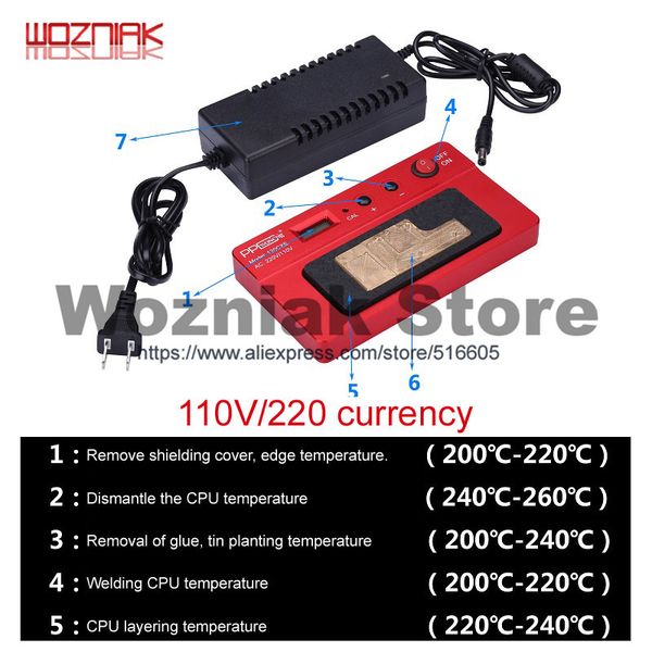 wozniak ppd120e upgrades multi function bga mobile phone motherboard cpu glue removing and welding table for iphon x android
wozniak ppd120e upgrades multi function bga mobile phone motherboard cpu glue removing and welding table for iphon x android