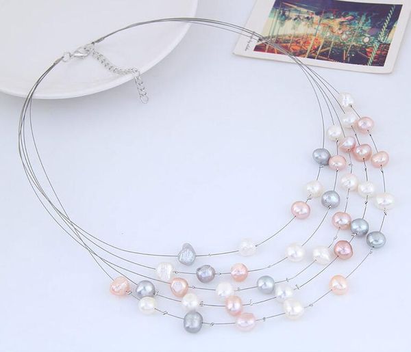 fashion jewelry women's women's pearls necklace lady's pearls beads necklace s211, Silver
fashion jewelry women's women's pearls necklace lady's pearls beads necklace s211, Silver