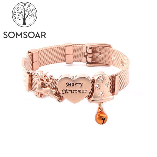 dropshipping somsoar jewelry rose gold merry christmas mesh bracelet set stainless steel bangle as xmas gift for women 8 set mix, Golden;silver
dropshipping somsoar jewelry rose gold merry christmas mesh bracelet set stainless steel bangle as xmas gift for women 8 set mix, Golden;silver