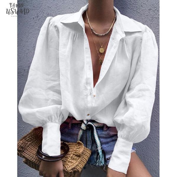 long women casual long sleeve solid color shirts female fashion autumn ladies buttons tees shirts, White
long women casual long sleeve solid color shirts female fashion autumn ladies buttons tees shirts, White