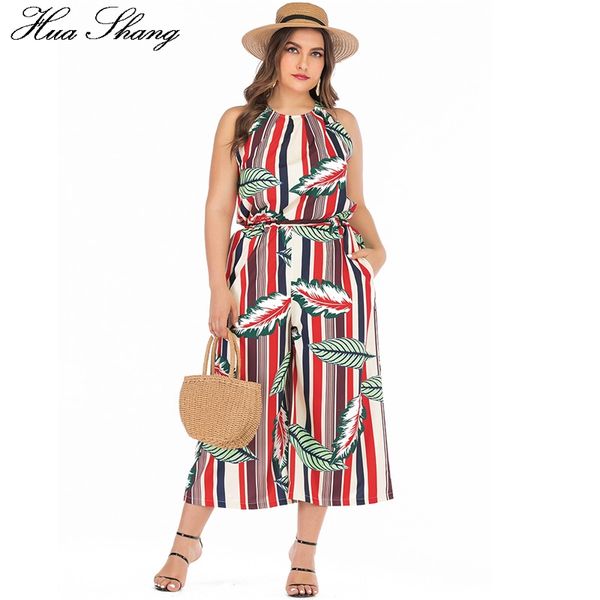 6xl plus size jumpsuit summer 2019 women halter neck sleevless leaves striped print boho beach rompers pockets wide leg jumpsuit, Black;white
6xl plus size jumpsuit summer 2019 women halter neck sleevless leaves striped print boho beach rompers pockets wide leg jumpsuit, Black;white