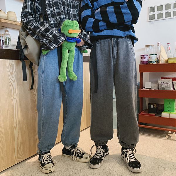 autumn new jeans men fashion washed solid color casual straight trousers man streetwear wild hip hop loose jeans male clothes, Blue
autumn new jeans men fashion washed solid color casual straight trousers man streetwear wild hip hop loose jeans male clothes, Blue