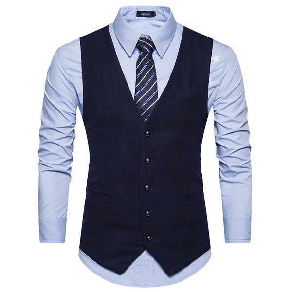 foreign trade autumn and winter new european code slim suit vest fashion england suit vest casual professional male, Black;white
foreign trade autumn and winter new european code slim suit vest fashion england suit vest casual professional male, Black;white