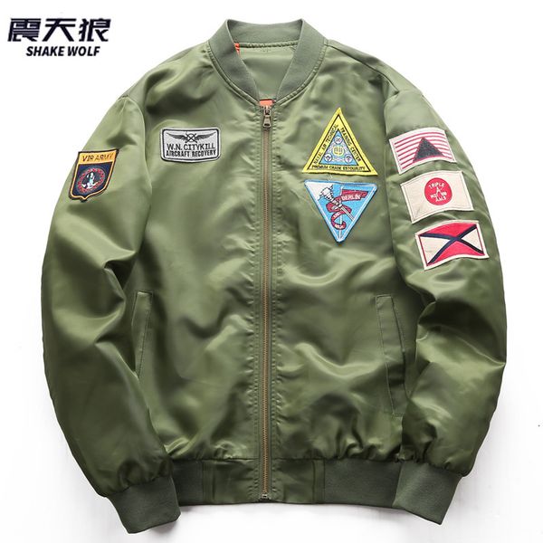cross border for amazon separate station spring and autumn thin jacket fee rejuvenating ma-1 manufacturers direct sel, Black;brown
cross border for amazon separate station spring and autumn thin jacket fee rejuvenating ma-1 manufacturers direct sel, Black;brown