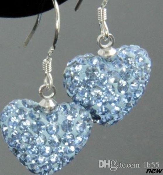ale new rhinestone mix colors white disco ball beads clay heart drop dangle crystall crystal earrings stud p6442 w62, Silver
ale new rhinestone mix colors white disco ball beads clay heart drop dangle crystall crystal earrings stud p6442 w62, Silver