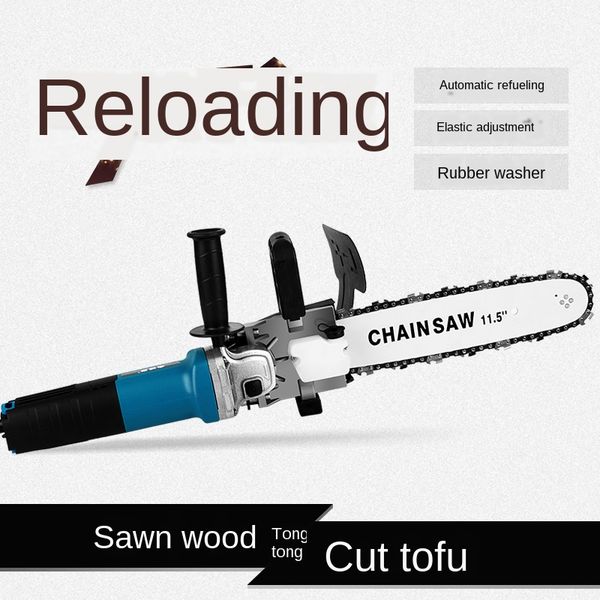 angle grinder modified chain saw portable saw electric logging household woodworking small multi-function 220v universal
angle grinder modified chain saw portable saw electric logging household woodworking small multi-function 220v universal
