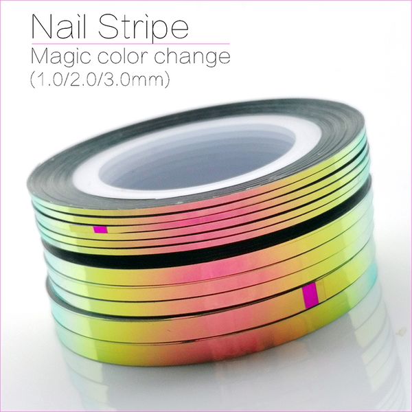 10pcs chameleon striping tape -1mm/2mm/3mm nail art striping tape - set of 10 nail art stripe line adhesive sticker decals,2019, Black
10pcs chameleon striping tape -1mm/2mm/3mm nail art striping tape - set of 10 nail art stripe line adhesive sticker decals,2019, Black