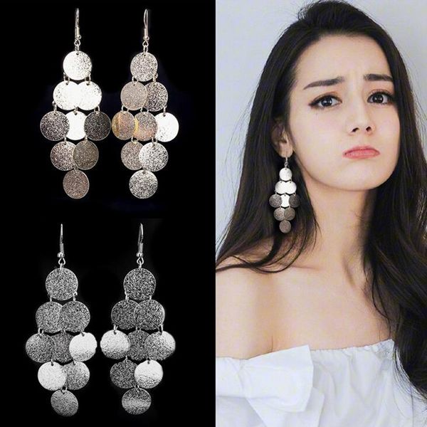 large vintage fashion scrub round clip on earrings and drop pierced earrings for women party wedding elegant wholesale, Silver
large vintage fashion scrub round clip on earrings and drop pierced earrings for women party wedding elegant wholesale, Silver