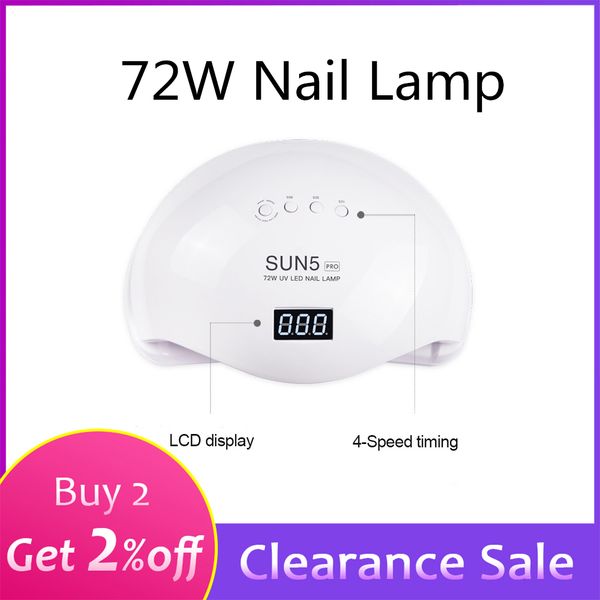 sun5 pro 72w uv lamp uv led lamp nail dryer led nail gel polish curing with bottom timer lcd display for manicure
sun5 pro 72w uv lamp uv led lamp nail dryer led nail gel polish curing with bottom timer lcd display for manicure