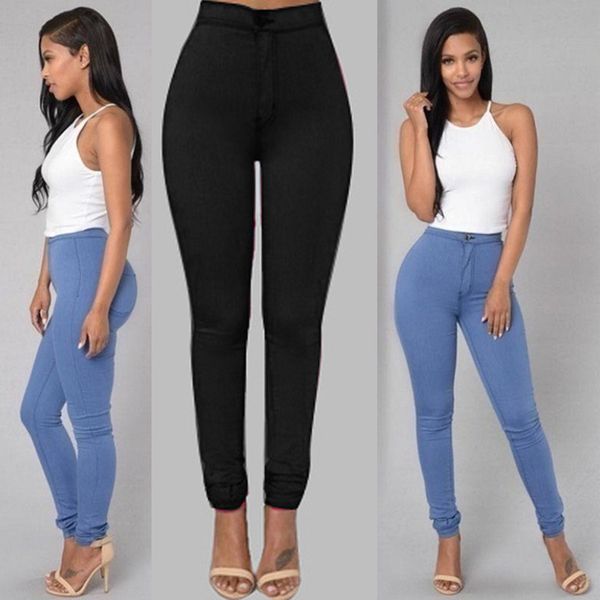 online celebrity selling-high-waisted fashion elasticity skinny pencil pants cowboy pants, Blue
online celebrity selling-high-waisted fashion elasticity skinny pencil pants cowboy pants, Blue
