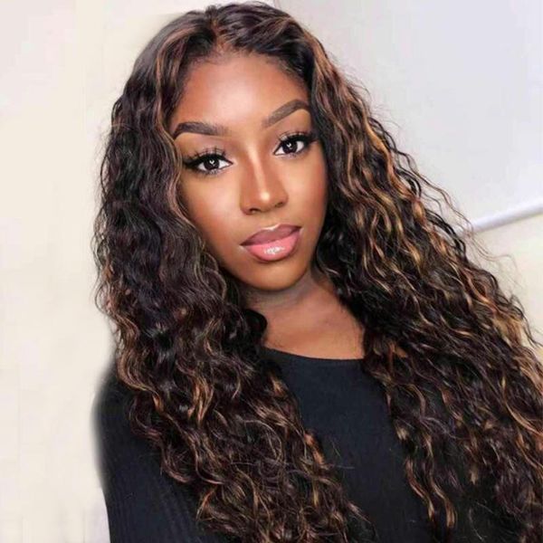 highlights colored lace front human hair wigs for women kinky curly human hair wig pre plucked glueless with baby, Black;brown
highlights colored lace front human hair wigs for women kinky curly human hair wig pre plucked glueless with baby, Black;brown