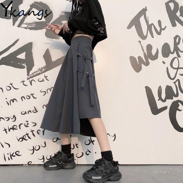 skirts gothic black grey loose midi long skirt korean women harajuku cargo pocket ring belt ribbon punk high waist streetwear school
skirts gothic black grey loose midi long skirt korean women harajuku cargo pocket ring belt ribbon punk high waist streetwear school