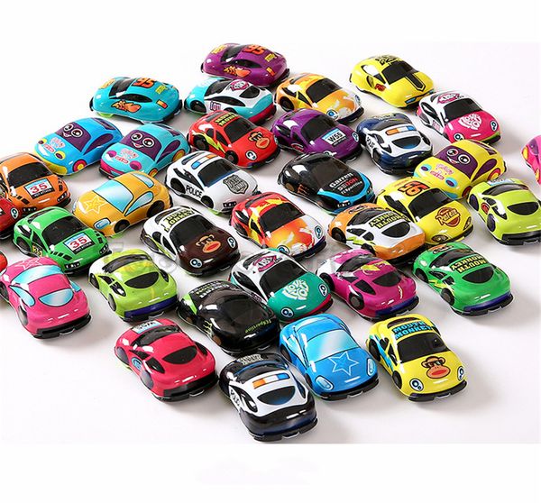 Cartoon Pull Back Car Toys Car Abs Children Racing Car Baby Mini Cars Cartoon Pull Back Bus Truck Kids Toys For Children Gift