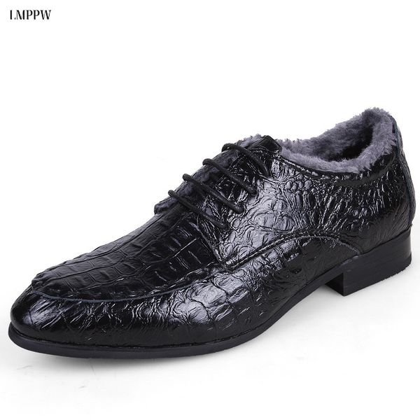 big size 36-50 fashion leather men's business casual shoes crocodile pattern winter warm shoes comfortable dress shoes2, Black
big size 36-50 fashion leather men's business casual shoes crocodile pattern winter warm shoes comfortable dress shoes2, Black