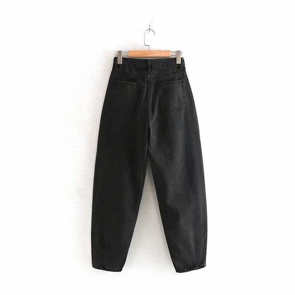 2019 autumn and winter women's trousers fashion loose jeans women high waist female inelastic women's pencil pants, Blue
2019 autumn and winter women's trousers fashion loose jeans women high waist female inelastic women's pencil pants, Blue