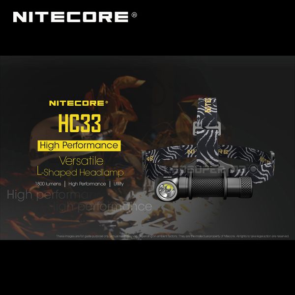 2020 Nitecore Hc33 Cree Xhp35 Hd Led 1800 Lumens Versatile High Performance L-shaped Headlamp For Daily Use