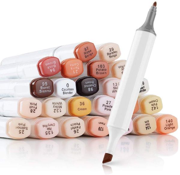 24 color marker pens skin brown series color for portrait sketch drawing paint art design school animation mango supply
24 color marker pens skin brown series color for portrait sketch drawing paint art design school animation mango supply