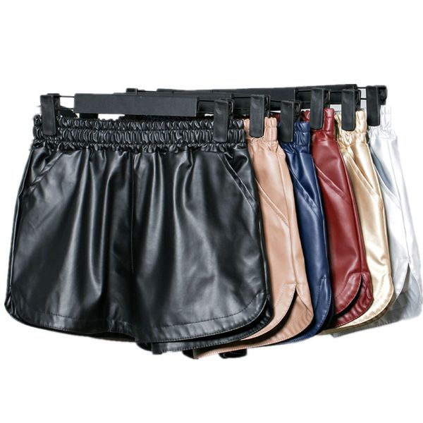 summer spring pu leather elastic waist wide leg solid color loose shorts fashion casual daily big size short pants women tt2678, White;black
summer spring pu leather elastic waist wide leg solid color loose shorts fashion casual daily big size short pants women tt2678, White;black