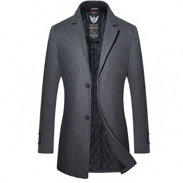 49.8% imported australian wool 2018 winter brand men's new long style upscale lounge coat and thickened men's coat, Black
49.8% imported australian wool 2018 winter brand men's new long style upscale lounge coat and thickened men's coat, Black