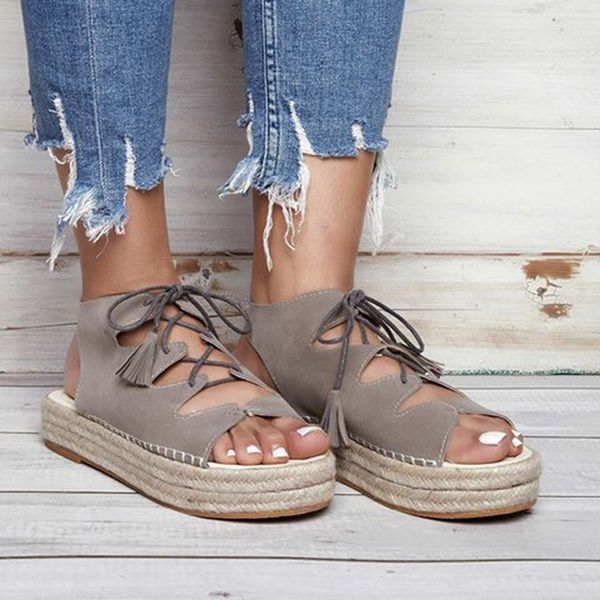 summer bandage wedge espadrilles women sandals open toe gladiator sandals women casual lace up platform mujer, Black
summer bandage wedge espadrilles women sandals open toe gladiator sandals women casual lace up platform mujer, Black