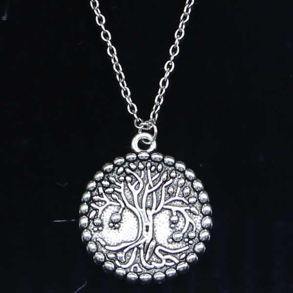 20pcs new fashion necklace 29mm peace tree silver pendants short long women men colar gift jewelry choker
20pcs new fashion necklace 29mm peace tree silver pendants short long women men colar gift jewelry choker