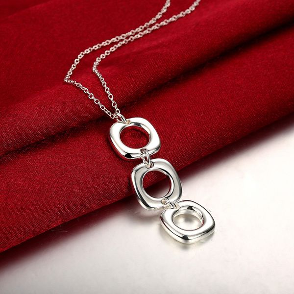 selling 925 silver simple fashion square round pendant necklaces for women fine jewelry wholesale
selling 925 silver simple fashion square round pendant necklaces for women fine jewelry wholesale