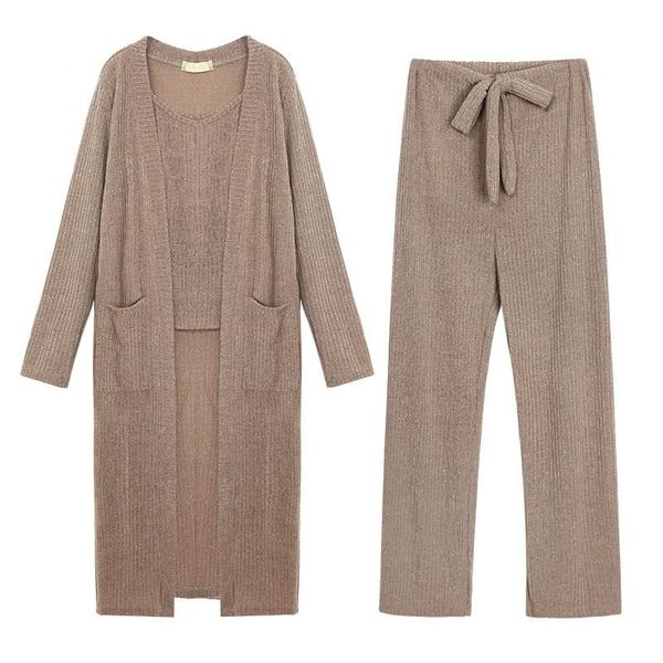 casual tracksuit women 3 pieces set knitted pullover sweaters deep v -neck long sleeve sweatshirt pants womens sets female funny, Gray
casual tracksuit women 3 pieces set knitted pullover sweaters deep v -neck long sleeve sweatshirt pants womens sets female funny, Gray