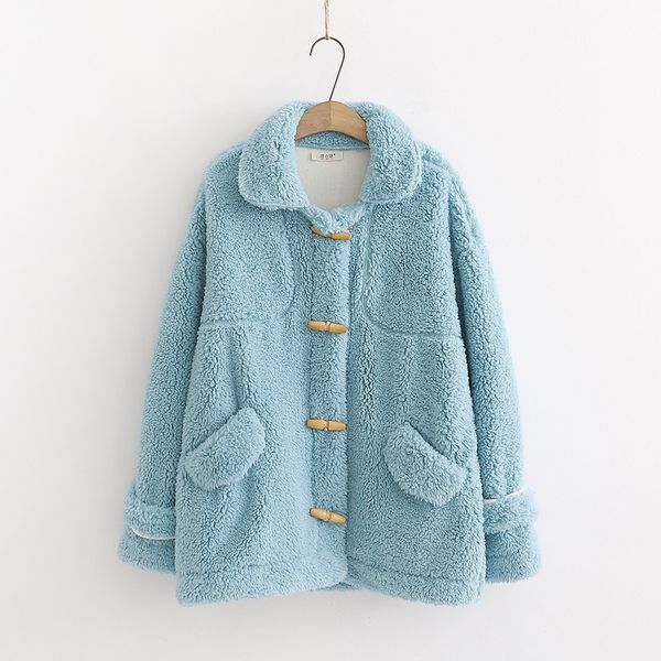 autumn and winter mori series hipster berber fleece warm students cotton-padded clothes toggle students slimming coat women's s2, Blue;black
autumn and winter mori series hipster berber fleece warm students cotton-padded clothes toggle students slimming coat women's s2, Blue;black