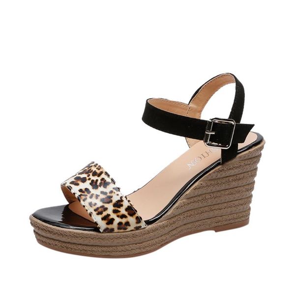 sagace new women's sandals fashion casual leopard open toe buckle strap platforms sandals wedges high heel shoes 2020 x1220, Black
sagace new women's sandals fashion casual leopard open toe buckle strap platforms sandals wedges high heel shoes 2020 x1220, Black