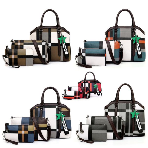 3pcs/set designer womens lattice bucket bag ladies casual tote pu leather designer shoulder bags female purse designer luxury handbags purse
3pcs/set designer womens lattice bucket bag ladies casual tote pu leather designer shoulder bags female purse designer luxury handbags purse