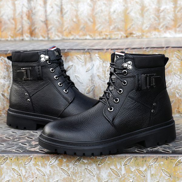 2019 new brand leather ankle boots autumn winter men's boots fashion motorcycle outdoor working snow men shoes, Black
2019 new brand leather ankle boots autumn winter men's boots fashion motorcycle outdoor working snow men shoes, Black