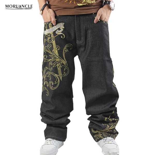 men's jeans moruancle 2021 fashion men baggy pants embroidery hip hop denim joggers loose streetwear jean trousers plus size 30-46, Blue
men's jeans moruancle 2021 fashion men baggy pants embroidery hip hop denim joggers loose streetwear jean trousers plus size 30-46, Blue