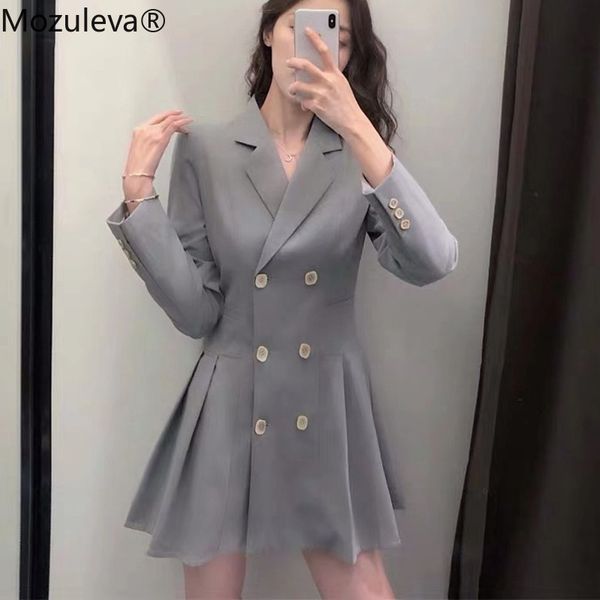 mozuleva elegant double-breasted women blazers long sleeve spring female suit jackets office ladies pleated suit blazer 2020, White;black
mozuleva elegant double-breasted women blazers long sleeve spring female suit jackets office ladies pleated suit blazer 2020, White;black