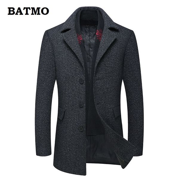batmo 2018 new arrival winter wool thicked trench coat men,men's gray wool jackets ,plus-size m-3xl,al21, Black
batmo 2018 new arrival winter wool thicked trench coat men,men's gray wool jackets ,plus-size m-3xl,al21, Black