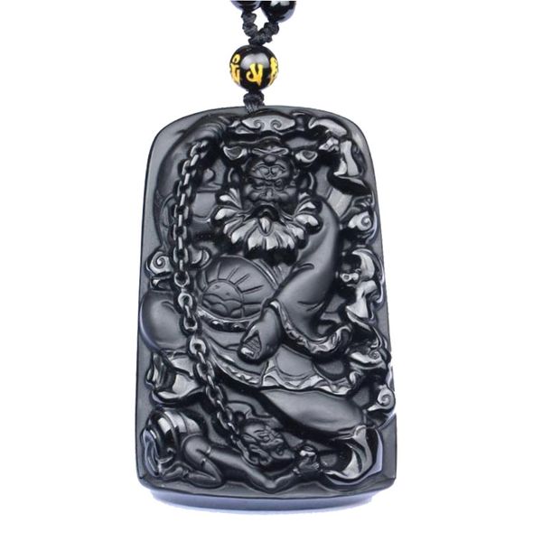 obsidian pendant brave male and female zhongkui necklace pendant fine jewelry, Silver
obsidian pendant brave male and female zhongkui necklace pendant fine jewelry, Silver
