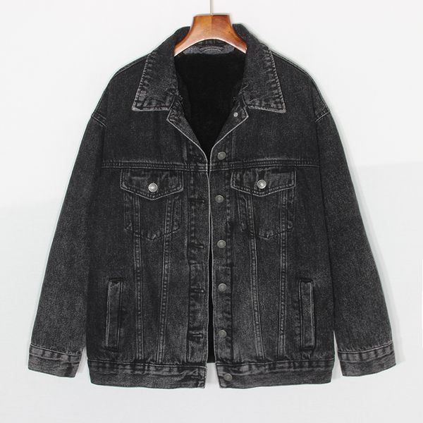 2018 winter thick fleeced jeans jackets women long sleeve black wool liner flocking casual demin coats plus size, Black;brown
2018 winter thick fleeced jeans jackets women long sleeve black wool liner flocking casual demin coats plus size, Black;brown