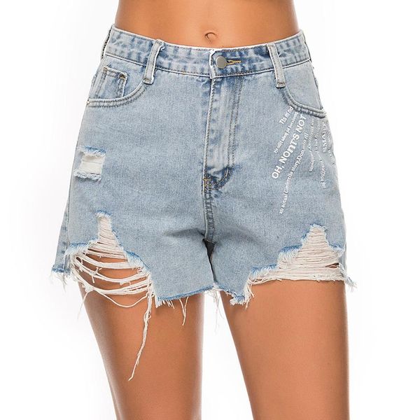 fashion womens pocket hole jeans denim pants letter mid waist slim shorts broken pocket zipper button letter denim shorts, Blue
fashion womens pocket hole jeans denim pants letter mid waist slim shorts broken pocket zipper button letter denim shorts, Blue