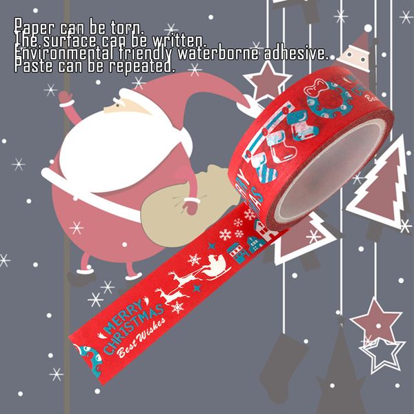 new christmas washi tape christmas deer pattern wrap blue red colored washi tape xmas decorations for home 2019 decoration
new christmas washi tape christmas deer pattern wrap blue red colored washi tape xmas decorations for home 2019 decoration