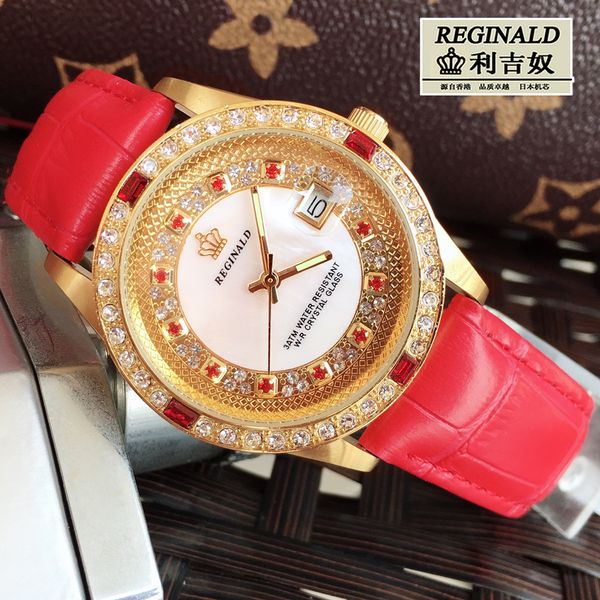 2019 watches for ladies big dial 36mm red leather luminous fashion quartz rhinestone watch gold full-jewelry wristwatch, Slivery;brown
2019 watches for ladies big dial 36mm red leather luminous fashion quartz rhinestone watch gold full-jewelry wristwatch, Slivery;brown